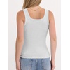 image:imageANRABESS Tank Top for Women Built in Bra Summer Scoop Neck Sleeveless ShirtLight Gray