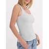 image:imageANRABESS Tank Top for Women Built in Bra Summer Scoop Neck Sleeveless ShirtLight Gray