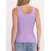 image:imageANRABESS Tank Top for Women Built in Bra Summer Scoop Neck Sleeveless ShirtLight Purple