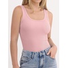 image:imageANRABESS Tank Top for Women Built in Bra Summer Scoop Neck Sleeveless ShirtPink