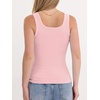 image:imageANRABESS Tank Top for Women Built in Bra Summer Scoop Neck Sleeveless ShirtPink