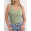 image:imageANRABESS Tank Top for Women Built in Bra Summer Scoop Neck Sleeveless ShirtSage Green