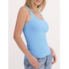 image:imageANRABESS Tank Top for Women Built in Bra Summer Scoop Neck Sleeveless ShirtSky Blue
