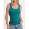 image:imageANRABESS Tank Top for Women Built in Bra Summer Scoop Neck Sleeveless ShirtTeal