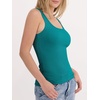 image:imageANRABESS Tank Top for Women Built in Bra Summer Scoop Neck Sleeveless ShirtTeal
