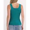 image:imageANRABESS Tank Top for Women Built in Bra Summer Scoop Neck Sleeveless ShirtTeal