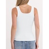 image:imageANRABESS Tank Top for Women Built in Bra Summer Scoop Neck Sleeveless ShirtWhite