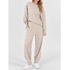 image:imageANRABESS Two Piece Set for Women Fall Outfits SweatsuitsAlmond
