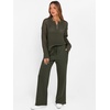 image:imageANRABESS Two Piece Sets For Women Fall Lounge Travel Airport OutfitsArmy Green