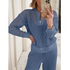image:imageANRABESS Two Piece Sets For Women Fall Lounge Travel Airport OutfitsBlue