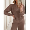 image:imageANRABESS Two Piece Sets For Women Fall Lounge Travel Airport OutfitsBrown