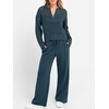 image:imageANRABESS Two Piece Sets For Women Fall Lounge Travel Airport OutfitsDark Teal