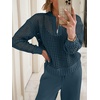 image:imageANRABESS Two Piece Sets For Women Fall Lounge Travel Airport OutfitsDark Teal