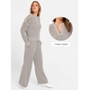 image:imageANRABESS Two Piece Sets For Women Fall Lounge Travel Airport OutfitsLight Khaki