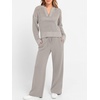 image:imageANRABESS Two Piece Sets For Women Fall Lounge Travel Airport OutfitsLight Khaki
