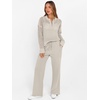image:imageANRABESS Two Piece Sets For Women Fall Lounge Travel Airport OutfitsLight Tan