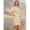 image:imageANRABESS Women Oversized Cowl Neck Fall Long Sleeve Sweater DressApricot
