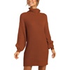 image:imageANRABESS Women Oversized Cowl Neck Fall Long Sleeve Sweater DressCaramel