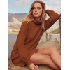 image:imageANRABESS Women Oversized Cowl Neck Fall Long Sleeve Sweater DressCaramel