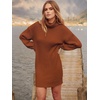 image:imageANRABESS Women Oversized Cowl Neck Fall Long Sleeve Sweater DressCaramel
