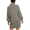 image:imageANRABESS Women Oversized Cowl Neck Fall Long Sleeve Sweater DressCoffee Gray