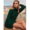 image:imageANRABESS Women Oversized Cowl Neck Fall Long Sleeve Sweater DressDark Green