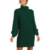 image:imageANRABESS Women Oversized Cowl Neck Fall Long Sleeve Sweater DressDark Green