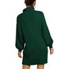 image:imageANRABESS Women Oversized Cowl Neck Fall Long Sleeve Sweater DressDark Green