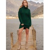image:imageANRABESS Women Oversized Cowl Neck Fall Long Sleeve Sweater DressDark Green