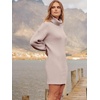 image:imageANRABESS Women Oversized Cowl Neck Fall Long Sleeve Sweater DressLight Pink