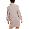 image:imageANRABESS Women Oversized Cowl Neck Fall Long Sleeve Sweater DressLight Pink