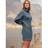 image:imageANRABESS Women Oversized Cowl Neck Fall Long Sleeve Sweater DressNavyblue
