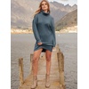 image:imageANRABESS Women Oversized Cowl Neck Fall Long Sleeve Sweater DressNavyblue