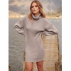 image:imageANRABESS Women Oversized Cowl Neck Fall Long Sleeve Sweater DressPink Apricot