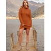 image:imageANRABESS Women Oversized Cowl Neck Fall Long Sleeve Sweater DressPumpkin