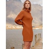 image:imageANRABESS Women Oversized Cowl Neck Fall Long Sleeve Sweater DressPumpkin