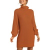 image:imageANRABESS Women Oversized Cowl Neck Fall Long Sleeve Sweater DressPumpkin