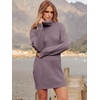 image:imageANRABESS Women Oversized Cowl Neck Fall Long Sleeve Sweater DressPurple