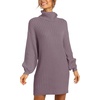 image:imageANRABESS Women Oversized Cowl Neck Fall Long Sleeve Sweater DressPurple