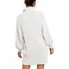 image:imageANRABESS Women Oversized Cowl Neck Fall Long Sleeve Sweater DressWhite