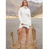 image:imageANRABESS Women Oversized Cowl Neck Fall Long Sleeve Sweater DressWhite