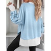 image:imageANRABESS Women Oversized Sweatshirts Fall Outfits with ThumbholeBlue White Striped