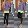 image:imageANRABESS Women Oversized Sweatshirts Fall Outfits with ThumbholePink Green Striped