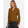 image:imageANRABESS Women Polo V Neck Lightweight Fall SweatersCaramel