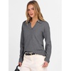 image:imageANRABESS Women Polo V Neck Lightweight Fall SweatersDark Gray