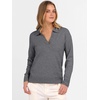 image:imageANRABESS Women Polo V Neck Lightweight Fall SweatersDark Gray