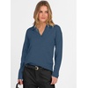 image:imageANRABESS Women Polo V Neck Lightweight Fall SweatersDeep Blue