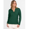 image:imageANRABESS Women Polo V Neck Lightweight Fall SweatersForest Green