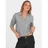 image:imageANRABESS Women Polo V Neck Lightweight Fall SweatersGray
