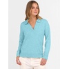 image:imageANRABESS Women Polo V Neck Lightweight Fall SweatersLight Blue